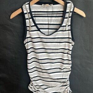 Michael Kors Navy and White Striped Tank Top